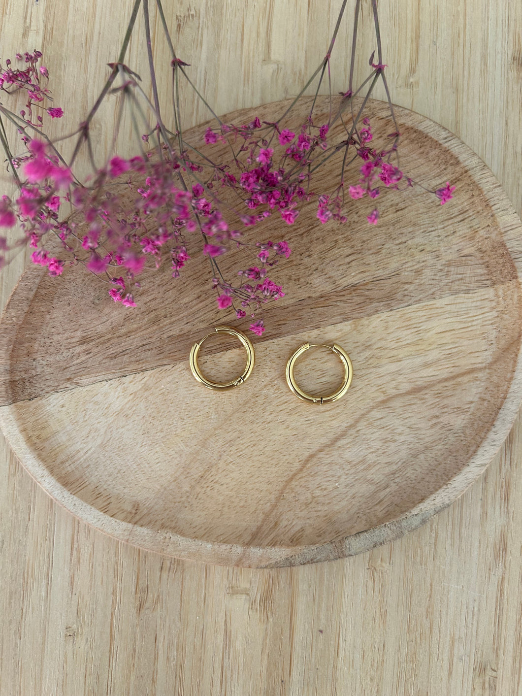 Créoles 19mm dorées