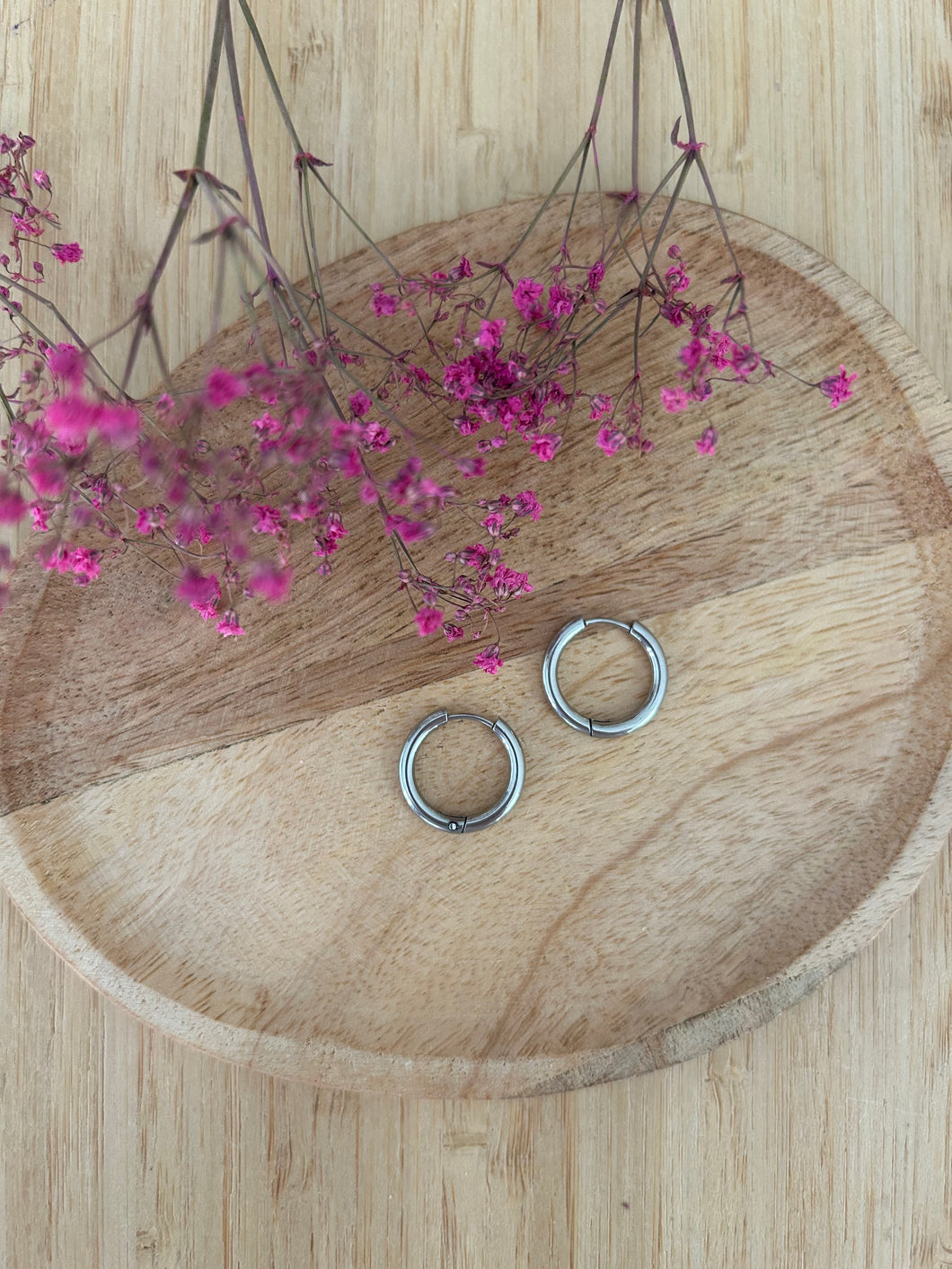 Créoles 19mm argentées